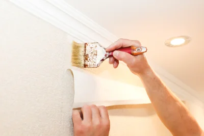 Pose de papier peint à Loze — revêtements muraux et toiles de verre